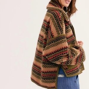 ISO Free People Golden Hour Dolman fleece jacket XS